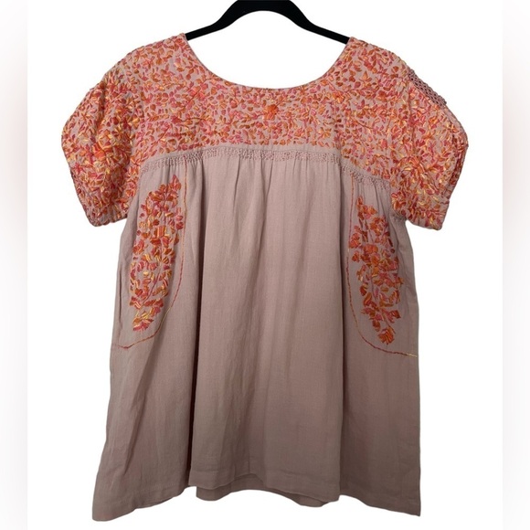 Roller Rabbit Embroidered Cotton Blouse - Picture 1 of 6